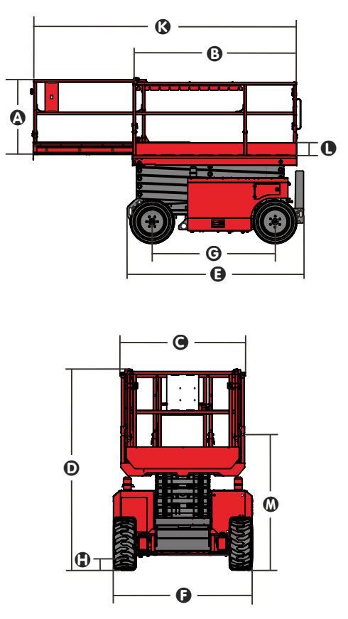 Stowed Dimensions